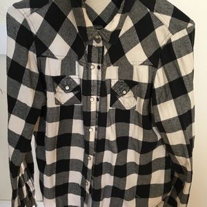 Mossimo Supply Black and White Flannel